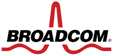 Broadcom company logo on a white background