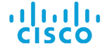 Cisco logo with blue lines forming a stylized bridge