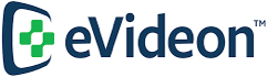 Logo for Evideon, a healthcare technology company.
