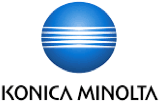A Konica Minolta printer model in a professional office setting.